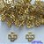 BRINCO NO BRUTO PRONTO PARA O BANHO (CX109)(BX001208W) - BRINCO DE PINO FLOR COM ZIRCÔNIA CRISTAL- TAMANHO 8MM - PESO TOTAL DO PAR 0,7GR - BRU104269 - Imagem 1