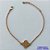 PULSEIRA NO BRUTO PRONTO PARA O BANHO - PULSEIRA COM CORRENTE 18CM + EXTENSOR COM PINGENTE TIPO VAN CLEEF BEGE ESCURO 12MM - PESO TOTAL 2,8GR - COMPOSIÇÃO: LATÃO / RESINA - BRU14294 - Imagem 1