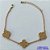 PULSEIRA NO BRUTO PRONTO PARA O BANHO - PULSEIRA COM CORRENTE 18CM + EXTENSOR COM PINGENTE TIPO VAN CLEEF BEGE ESCURO 12MM - PESO TOTAL 4,4GR - COMPOSIÇÃO: LATÃO / RESINA - BRU14299 - Imagem 1