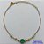 PULSEIRA NO BRUTO PRONTA PARA O BANHO - ( CX.14)  PULSEIRA COM STRASS E ACRÍLICO VERDE - TAMANHO: 17CM + EXTENSOR E FECHO LAGOSTA - PESO TOTAL 1,3GR - COMPOSIÇÃO: LATÃO / ACRÍLICO - BRU14337 - Imagem 1