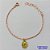 PULSEIRA NO BRUTO PRONTO PARA O BANHO - (CX.33)  PULSEIRA 17CM + EXTENSOR COM PINGENTE MULHER - PESO TOTAL 2GR -  BRU14393 - Imagem 1