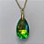 GARGANTILHA NO BRUTO PRONTA PARA O BANHO - CORRENTE VENEZIANA DE 45CM PINGENTE CRISTAL VERDE 13X22MM  - PESO TOTAL 4GR - BRU14469 - Imagem 2