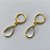BRINCO NO BRUTO PRONTO BANHO - BRINCO ARGOLINHA DE PRESSÃO (TRANQUETA) COM PINGENTE GOTA EM VIDRO CRISTAL 13MM - PESO TOTAL 1,7GR - BRU14474 - Imagem 2