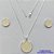 CONJUNTO FOLHEADO A PRATA COM 50 MILÉSIMOS + VERNIZ DIAMOND - CONJUNTO COM CORRENTE VENEZIANA 45CM - BRINCOS DE PINO FLOR ESMALTADA 14MM E PINGENTE EM FLOR ESMALTADA BEGE 20MM - PRA225 - Imagem 1