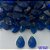 ACESSÓRIO NO BRUTO PRONTO PARA O BANHO - ZIRCÔNIA AZUL ESCURA 10X14MM COM FURO PASSANTE - COMPOSIÇÃO 100% VIDRO - PESO: 0,6GR - BRU14541 - Imagem 1