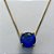 GARGANTILHA NO BRUTO PRONTO PARA O BANHO - GARGANTILHA COM CORRENTE VENEZIANA 45CM E PINGENTE COM BASE EM ALTA FUSÃO E PEDRA EM ZIRCÔNIA AZUL TURQUESA 10X10MM - PESO TOTAL 3,1GR - BRU14557 - Imagem 2