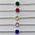 PULSEIRA FOLHEADA A PRATA COM 50 MILÉSIMOS + VERNIZ DIAMOND - PULSEIRA COM CORRENTE QUADRADINHA 3MM COM PEDRA EM ZIRCÔNIA REDONDA 10X10MM - TAMANHO: 18CM + EXTENSOR E FECHO LAGOSTA (ESCOLHA A COR) PRA245 - Imagem 2