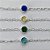 PULSEIRA FOLHEADA A PRATA COM 50 MILÉSIMOS + VERNIZ DIAMOND - PULSEIRA COM PEDRA EM ZIRCÔNIA REDONDA 10X10MM - TAMANHO: 18CM + EXTENSOR E FECHO LAGOSTA (ESCOLHA A COR) PRA246 - Imagem 2