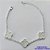 PULSEIRA FOLHEADA A PRATA COM 50 MILÉSIMOS + VERNIZ DIAMOND - PULSEIRA COM TREVOS TIPO VAN CLEEF EM MADRA PÉROLA 15MM - TAMANHO: 18CM + EXTENSOR E FECHO LAGOSTA - PRA249 - Imagem 1