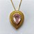 GARGANTILHA NO BRUTO PRONTA PARA O BANHO - (CX.56)  GARGANTILHA COM CORRENTE VENEZIANA 45CM E PINGENTE BASE CRAVEJADA E ZIRCÔNIA ROSA 10X14MM - PESO TOTAL 7,3GR - BRU14581 - Imagem 2