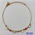 PULSEIRA NO BRUTO PRONTA PARA O BANHO - (CX.117)  PULSEIRA COM CORAÇÕES VAZADOS E STRASS VERMELHOS - TAMANHO 18CM + EXTENSOR - PESO TOTAL 1,8GR - BRU14584 - Imagem 1