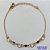 PULSEIRA NO BRUTO PRONTA PARA O BANHO - (CX.117)  PULSEIRA COM CORAÇÕES VAZADOS E STRASS PRETOS - TAMANHO 18CM + EXTENSOR - PESO TOTAL 1,8GR - BRU14585 - Imagem 1