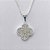 GARGANTILHA FOLHEADA A PRATA COM 50 MILÉSIMOS + VERNIZ DIAMOND - GARGANTILHA CORRENTE VENEZIANA 45CM + EXTENSOR COM PINGENTE TIPO VAN CLEEF CRAVEJADO EM MICROS ZIRCÔNIAS 13MM - PRA254 - Imagem 2