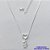 GARGANTILHA FOLHEADA A PRATA COM 50 MILÉSIMOS + VERNIZ DIAMOND - GARGANTILHA CORRENTE VENEZIANA 45CM + EXTENSOR COM PINGENTE CORAÇÃO VAZADO COM MENINO CRAVEJADO EM MICROS ZIRCÔNIAS 10X24MM - PRA256 - Imagem 1