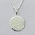 GARGANTILHA FOLHEADA A PRATA COM 50 MILÉSIMOS + VERNIZ DIAMOND - GARGANTILHA CORRENTE VENEZIANA 45CM + EXTENSOR E PINGENTE MEDALHA REDONDA ORAÇÃO PAI NOSSO 14MM E FECHO LAGOSTA - PRA260 - Imagem 2