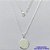 GARGANTILHA FOLHEADA A PRATA COM 50 MILÉSIMOS + VERNIZ DIAMOND - GARGANTILHA CORRENTE VENEZIANA 45CM + EXTENSOR E PINGENTE MEDALHA REDONDA ORAÇÃO PAI NOSSO 14MM E FECHO LAGOSTA - PRA260 - Imagem 1