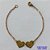 PULSEIRA NO BRUTO PRONTA PARA O BANHO - PULSEIRA COM DOIS CORAÇÕES - TAMANHO 16CM - PESO TOTAL 1,8GR - BRU14592 - Imagem 1