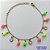 PULSEIRA NO BRUTO PRONTA PARA BANHO - (CX.47)  PULSEIRA 17CM + EXTENSOR COM MIÇANGAS COLORIDAS E STRASS - PESO 3,1GR - COMPOSIÇÃO: LATÃO - BRU14613 - Imagem 1