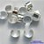 BRINCO FOLHEADA A PRATA COM 50 MILÉSIMOS + VERNIZ DIAMOND - BRINCO EAR CUFF LISO 10MM(UNIDADE) PRA283 - Imagem 1