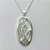 GARGANTILHA FOLHEADA A PRATA COM 50 MILÉSIMOS + VERNIZ DIAMOND - GARGANTILHA CORRENTE CADEADO 45CM PINGENTE NOSSA SENHORA APARECIDA COM MICRO ZIRCÔNIAS 17X30MM - FECHO LAGOSTA PRA286 - Imagem 2