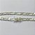 PULSEIRA FOLHEADA A PRATA COM 50 MILÉSIMOS + VERNIZ DIAMOND - PULSEIRA 1X1 19CM LARGURA 5MM - FECHO GAVETA COM TRAVA PRA288 - Imagem 2