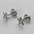 BRINCO EM AÇO INOXIDÁVEL - BRINCO DE PINO ESTRELA COM ZIRCÔNIA 6MM  - (CX.116)  COMPOSIÇÃO: AÇO INOXIDÁVEL - AÇO1896 - Imagem 2