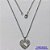 GARGANTILHA EM AÇO INOXIDÁVEL - (AÇO03) (CX.118)  GARGANTILHA COM CORRENTE 50CM E PINGENTE CORAÇÃO VAZADO 16X18MM - COMPOSIÇÃO: AÇO INOXIDÁVEL - AÇO1901 - Imagem 1