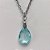 GARGANTILHA EM AÇO INOXIDÁVEL - (AÇO03) GARGANTILHA COM CORRENTE 50CM E PINGENTE EM ZIRCÔNIA AZUL CLARA 10X14MM - COMPOSIÇÃO: AÇO INOXIDÁVEL / ZIRCÔNIA - AÇO1904 - Imagem 2