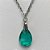 GARGANTILHA EM AÇO INOXIDÁVEL - (AÇO03) GARGANTILHA COM CORRENTE 50CM E PINGENTE EM ZIRCÔNIA VERDE 10X14MM - COMPOSIÇÃO: AÇO INOXIDÁVEL / ZIRCÔNIA - AÇO1905 - Imagem 2