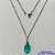 GARGANTILHA EM AÇO INOXIDÁVEL - (AÇO03) GARGANTILHA COM CORRENTE 50CM E PINGENTE EM ZIRCÔNIA VERDE 10X14MM - COMPOSIÇÃO: AÇO INOXIDÁVEL / ZIRCÔNIA - AÇO1905 - Imagem 1