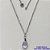 GARGANTILHA EM AÇO INOXIDÁVEL - (AÇO03) GARGANTILHA COM CORRENTE 50CM E PINGENTE EM ZIRCÔNIA CRISTAL 10X14MM - COMPOSIÇÃO: AÇO INOXIDÁVEL / ZIRCÔNIA - AÇO1906 - Imagem 1