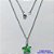 GARGANTILHA EM AÇO INOXIDÁVEL - (AÇO03) (CX.118)  GARGANTILHA COM CORRENTE 50CM E PINGENTE ESTRELA EM CRISTAL VERDE 14MM - COMPOSIÇÃO: AÇO INOXIDÁVEL / CRISTAL - AÇO1911 - Imagem 1