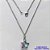 GARGANTILHA EM AÇO INOXIDÁVEL - (AÇO03)  (CX.118) GARGANTILHA COM CORRENTE 50CM E PINGENTE ESTRELA EM CRISTAL ROSA E AZUL 14MM - COMPOSIÇÃO: AÇO INOXIDÁVEL / CRISTAL - AÇO1912 - Imagem 1