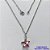 GARGANTILHA EM AÇO INOXIDÁVEL - (AÇO03) (CX.118)  GARGANTILHA COM CORRENTE 50CM E PINGENTE ESTRELA EM CRISTAL PINK 14MM - COMPOSIÇÃO: AÇO INOXIDÁVEL / CRISTAL - AÇO1914 - Imagem 1