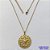 GARGANTILHA NO BRUTO PRONTA PARA O BANHO - (CX.19) GARGANTILHA COM CORRENTE CADEADO 45CM E (3.2860A1) PINGENTE MEDALHA ESPÍRITO SANTO VAZADA 26MM - PESO TOTAL 3GR - BRU14671 - Imagem 1