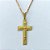 GARGANTILHA NO BRUTO PRONTA PARA O BANHO - (CX.19)  GARGANTILHA COM CORRENTE CADEADO 45CM (3.388) PINGENTE CRUCIFIXO 14X28MM - PESO TOTAL 2,4GR - BRU14673 - Imagem 2