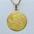 GARGANTILHA NO BRUTO PRONTA PARA O BANHO   -(CX.19)  GARGANTILHA COM CORRENTE CADEADO 45CM (3613) PINGENTE MEDALHA SÃO JORGE 25MM - PESO TOTAL 3,4GR - BRU14674 - Imagem 2