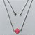 GARGANTILHA EM AÇO INOXIDÁVEL - (CX.118)  GARGANTILHA COM CORRENTE 45CM E PINGENTE VAN CLEEF ROSA 12MM - COMPOSIÇÃO: AÇO INOXIDÁVEL - AÇO1936 - Imagem 1