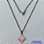 GARGANTILHA EM AÇO INOXIDÁVEL -  (CX.118)  GARGANTILHA COM CORRENTE 42CM E PINGENTE VAN CLEEF ROSA 11MM - COMPOSIÇÃO: AÇO INOXIDÁVEL - AÇO1940 - Imagem 1