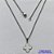 GARGANTILHA EM AÇO INOXIDÁVEL - (CX.118)   GARGANTILHA COM CORRENTE 42CM E PINGENTE VAN CLEEF BRANCO 11MM - COMPOSIÇÃO: AÇO INOXIDÁVEL - AÇO1941 - Imagem 1