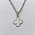 GARGANTILHA EM AÇO INOXIDÁVEL - (CX.118)   GARGANTILHA COM CORRENTE 42CM E PINGENTE VAN CLEEF BRANCO 11MM - COMPOSIÇÃO: AÇO INOXIDÁVEL - AÇO1941 - Imagem 2