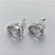 BRINCO FOLHEADA A PRATA COM 50 MILÉSIMOS + VERNIZ DIAMOND - BRINCO DE PINO BASE ALTA FUSÃO CRISTAL 10X14MM PRA344 - Imagem 2