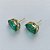 CONJUNTO NO BRUTO PRONTO PARA O BANHO(CX107) - CONJUNTO COM BRINCOS DE PINO 10X14MM E PINGENTE BASE EM ALTA FUSÃO E PEDRA EM ZIRCÔNIA 13X18MM VERDE - PESO TOTAL 8,9GR - BRU14806 - Imagem 2