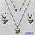 CONJUNTO EM AÇO INOXIDÁVEL(CX119) - CONJUNTO EM AÇO INOXIDÁVEL CORRENTE 50CM (AÇO03) BRINCO ARGOLA DE PRESSÃO E PINGENTE CORAÇÃO 12MM - COMPOSIÇÃO: AÇO INOXIDÁVEL - AÇO1951 - Imagem 1