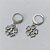 CONJUNTO EM AÇO INOXIDÁVEL(CX124) - CONJUNTO EM AÇO INOXIDÁVEL CORRENTE 50CM (AÇO03) BRINCO ARGOLA DE PRESSÃO E PINGENTE TREVO COM CORAÇÕES VAZADOS 13MM - COMPOSIÇÃO: AÇO INOXIDÁVEL - AÇO1952 - Imagem 2