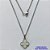 GARGANTILHA EM AÇO INOXIDÁVEL(CX119) -  GARGANTILHA COM CORRENTE 42CM E PINGENTE VAN CLEEF MADRE PÉROLA 15MM - COMPOSIÇÃO: AÇO INOXIDÁVEL - AÇO1962 - Imagem 1