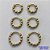 BRINCO NO BRUTO PRONTO PARA O BANHO(CX120) - (744/745/746DM) BRINCO DE TRIO ARGOLA COM BOLINHAS - TAMANHOS: 9/11/13MM - PESO TOTAL 3,2GR - BRU14853 - Imagem 1