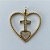 PINGENTE NO BRUTO PRONTO PARA O BANHO - (CX121) PINGENTE CORAÇÃO VAZADO COM CRUCIFIXO CRAVEJADO EM MICROS ZIRCÔNIAS (PX000282 W) - COMPOSIÇÃO: LATÃO / ZIRCÔNIA  - TAMANHO 24X25MM - PESO TOTAL 2GR - BRU14863 - Imagem 2