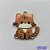 ACESSÓRIO NO BRUTO PRONTO PARA O BANHO -  (CX.129)  PINGENTE GATINHO MARROM PERSONAGEM DESENHO 22X23MM - COMPOSIÇÃO: ALTA FUSÃO - PESO TOTAL 1,7GR - BRU0003024 - Imagem 1