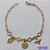 PULSEIRA NO BRUTO PRONTA PARA O BANHO - (CX.30)  PULSEIRA 18CM COM TEMA RELIGIOSO - COMPOSIÇÃO: 100% LATÃO - PESO TOTAL 2GR - BRU14899 - Imagem 1